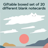 Catffirmations Notes - 20 Different Affirmation Notecards & Envelopes