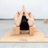 Cork Yoga Block Waves