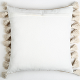 Tasseled Tan Cushion Cover