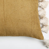 Tasseled Tan Cushion Cover