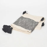 Tassels & Polka Dots Monochrome Throw