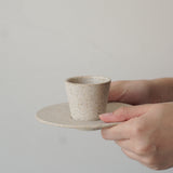 Espresso Cup with Plate, Rice Husk