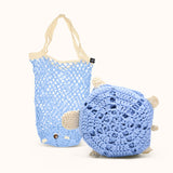 Sea Animal Woven Tote Bag