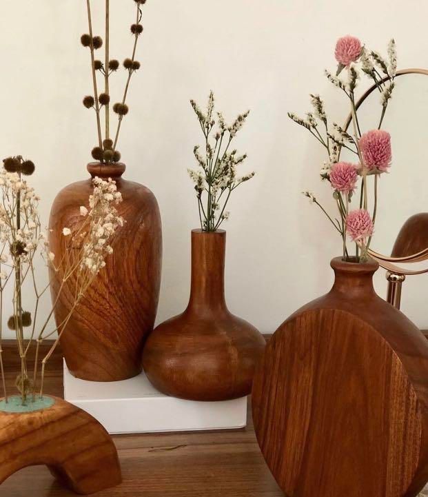 Guma Wooden Vase