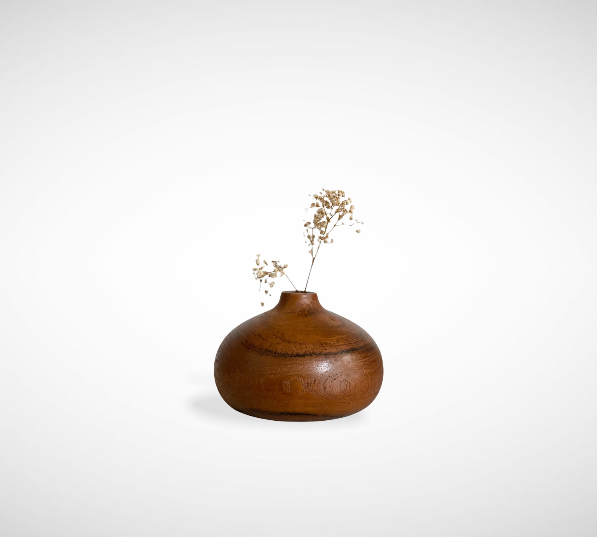 Kalia Wooden Vase Natural