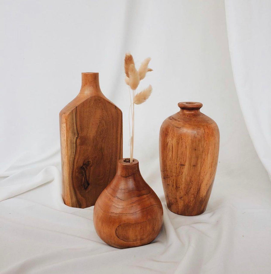Saka Wooden Vase