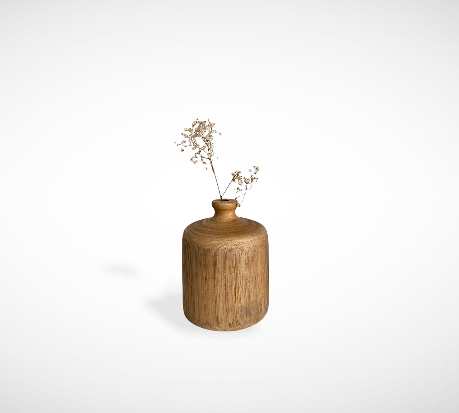 Tamba Wooden Vase Natural