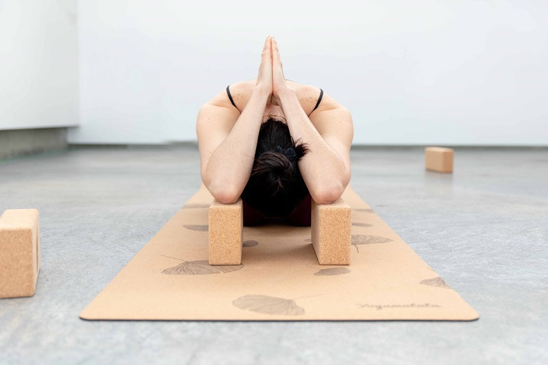 Cork Yoga Block Waves