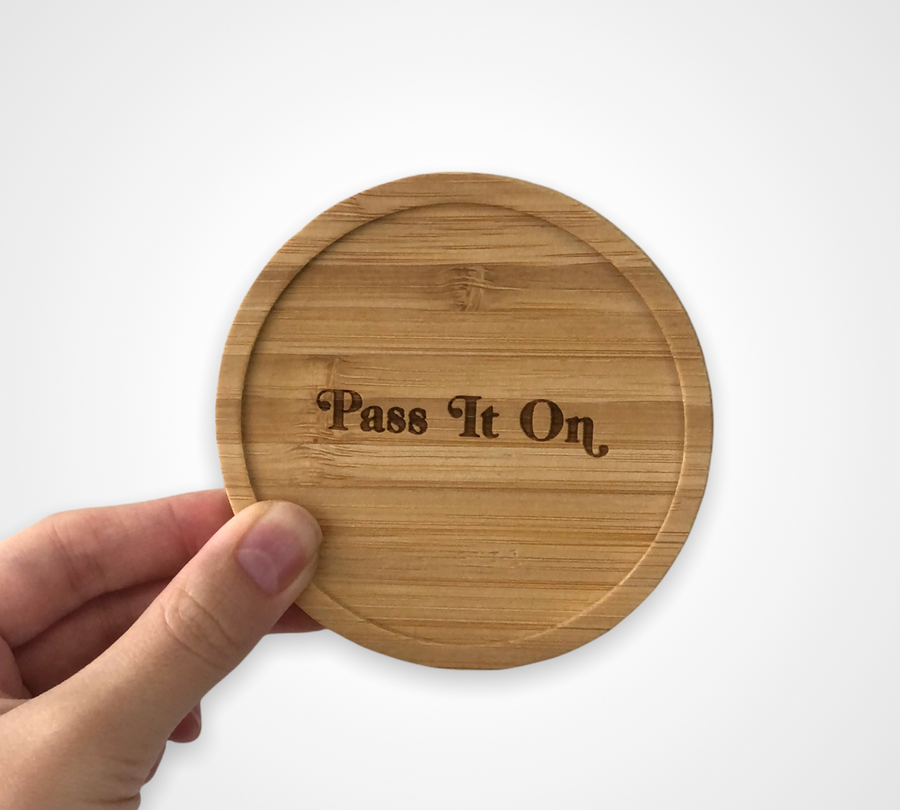 Pass It On Bamboo Candle Cover