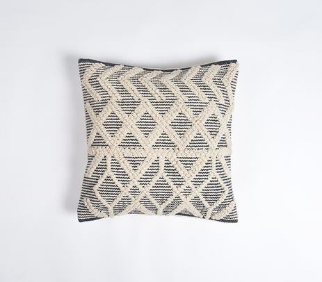 Geometric Textured Cushion Cover